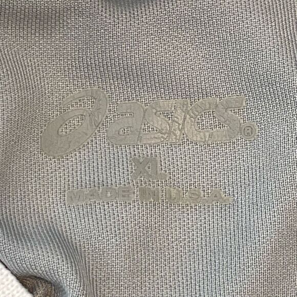Asics Shoji Hydrology Soccer Jersey Gray White Short Sleeve V-Neck XL - Picture 7 of 9